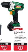 Ryobi 12V Li-Ion Driver Drill HLD-120-Each