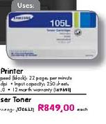 MLTD 105LBlack Lase Toner