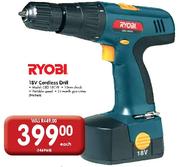 Ryobi Corless Drill-18V