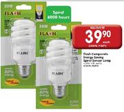 Flash Components Energy Saving Spiral Sensor Lamp