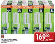 Osram Energy Saving Globes-14W