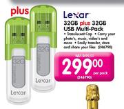 Lexar 32GB Plus 32GB USB Multi-Pack