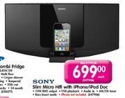 Sony Slim Micro Hi Fi With iPhone/iPod Doc-Each