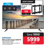  Samsung 43"(109cm) Smart UHD TV UA43CU7000KXXA