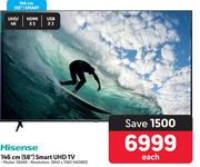 Hisense 58"(146cm) Smart UHD TV 58A6K