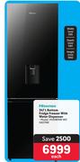 Hisense 347Ltr Bottom Fridge Freezer With Water Dispenser H450BMIB-WD