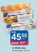 White Glo Toothpaste-125ml Each