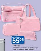 Clicks Pink Lady Cosmetics Or Toiletry Bags-Each