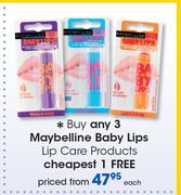 Maybelline Baby Lips Lip Care Products-Each
