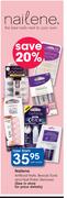 Nailene Artificial Nails, Beauty Tools & Nail Polish Remover-Per Pack