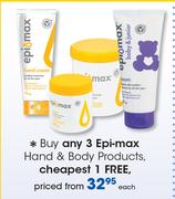Epi Max Hand & Body Products-Each