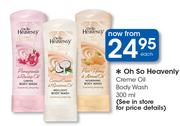 Oh So Heavenly Creme Oil Body Wash-300ml Each