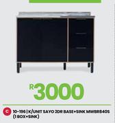 Sayo 2DR Base + Sink MWBR840S (1 Box + Sink) K/Unit 10-196