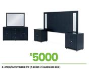Valerie 2PC (5 Boxes + 1 Hardware Box) B/Suite 8-472