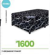 Titan 137cm Double Base Set 7-436