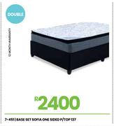 Sofia One Sided  P/Top 137cm Double  Base Set 7-451