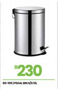 12Ltr S/S Pedal Bin 60-105