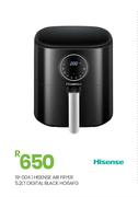 Hisense 5.2L Digital Black Air Fryer HO6AFG 19-004