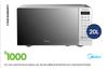 Midea 20L Silver Mirror Inverter Elec Microwave EM20/EM7P012MZ 24-244
