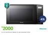 Hisense 43L MIR 1000W Microwave H43MOMSS 24-241