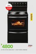 Univa 4 PLT + Utility Draw U116B BLK Stove 21-476
