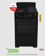 Univa 3 PLT Compact Blk Stove U305-1/U305B 21-474