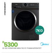 Midea 7Kg F/L Titanium W/Machine MF100W70/T 22-332
