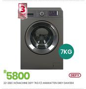 Defy 7Kg F/L Manhattan Grey W/Machine DAW384 22-288