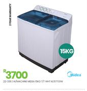 Midea 15Kg T/T WHT W/Machine KL15TTG1W 22-336