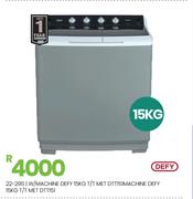 Defy 15Kg T/T MET W/Machine DTT151 22-295