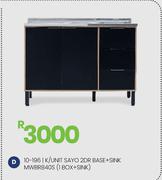 Sayo 2 DR Base + Sink (1 Box + Sink) K/Unit MWBR840S 10-196