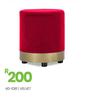 Velvet Ottoman 40-1081