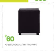 Leather Touch Small Ottoman 40-852