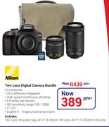 Nikon Two Lens Digital Camera Bundle SLD3400K008