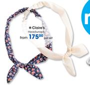 Claire's Headwraps-Per Set