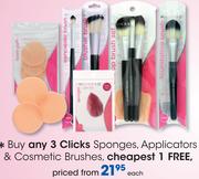 Clicks Sponges, Applicators & Cosmetic Brushes-Each
