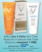 Vichy Skin Care Products Or Dercos Hair Care Products-Each