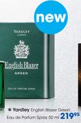 Yardley English Blazer Green Eau De Parfum Spray 50ML