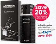 Ted Lapidus Black Extreme Eau De Toilette 100ML