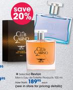 Revlon Men's Eau De Toilette Products 100ML-Each