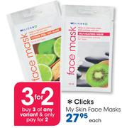 Clicks My Skin Face Masks-Each