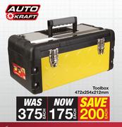 Auto Kraft Tool Box-472 x 254 x 212mm Each