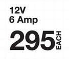 Auto Kraft Battery Chargers 12V 6 AMP-Each