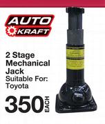 Auto Kraft 2 Stage Mechanical Jack-Each