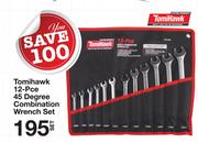 Tomihawk 12 Pce 45 Degree Combination Wrench Set-Per Set