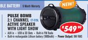Dixon Pulse Bomb 2.1 Channel Active Speaker With Light Show ET-S15L