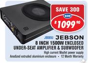 Jebson 8" 1500W Enclosed Under-Seat Amplifier & Subwwofer JB085U