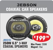 Jebson 250W 6.5" 3 Way Coaxial Speakers JB653135