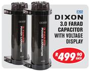 Dixon 3.0 Farad Capacitor With Voltage Display E202-Each