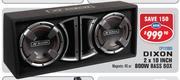 Dixon 2 x 10 Inch 800W Bass Box CP131005